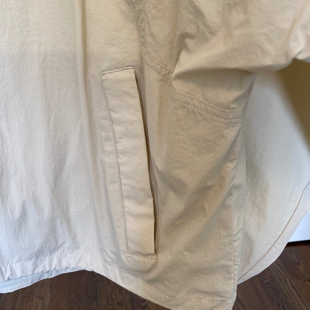 Varley Cream Zip-Up Hooded Windbreaker Jacket - Picture 7 of 11